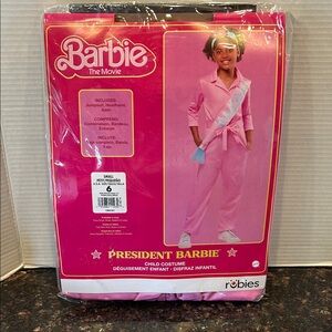 New Barbie Pink Presidential Jumpsuit Costume with Sash